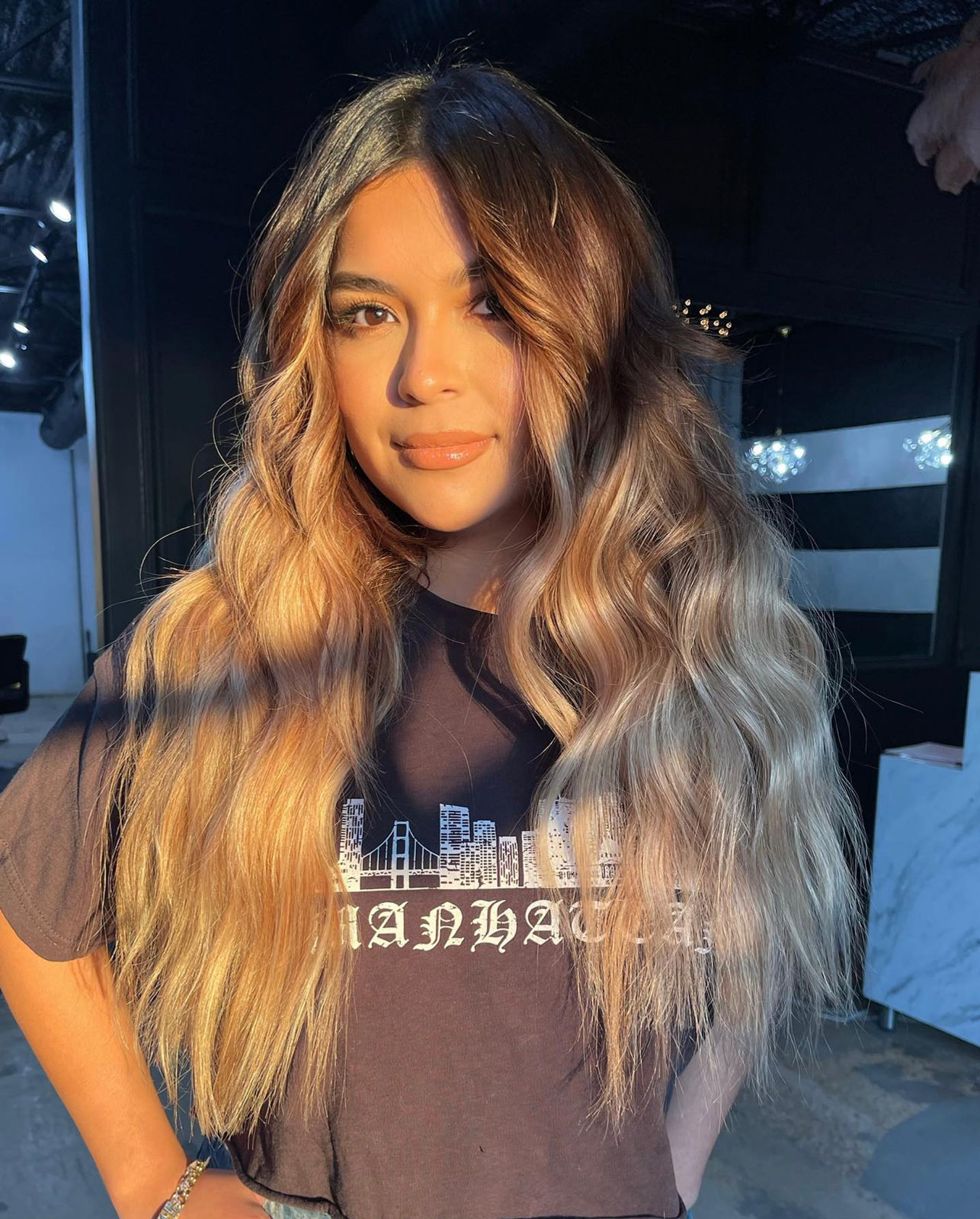 Dimensional copper-blonde color by Jacqui