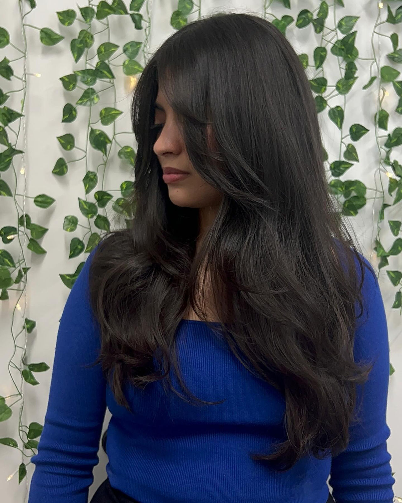 Long dark layered cut by Jacqui